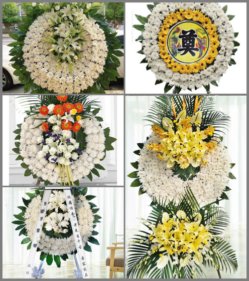 四川成都大邑县花水湾镇黎沟村花圈速递
